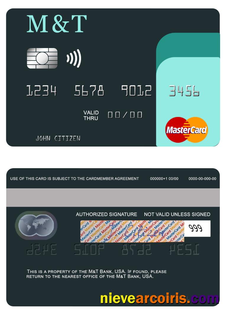 USA M&T Bank mastercard